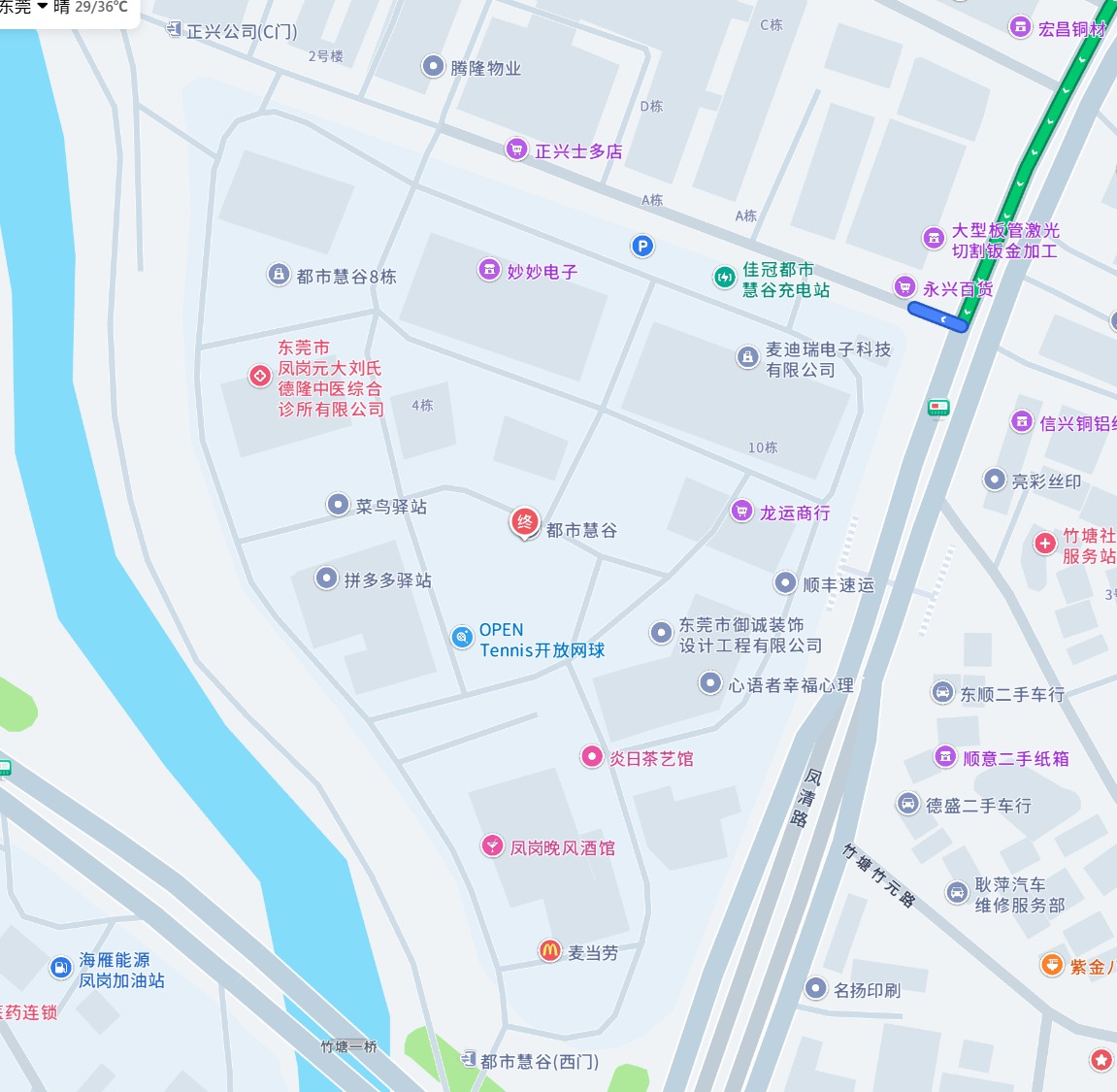 V-ark Lighting Location (Dongguan Fenggang Duhui Valley Building 4)